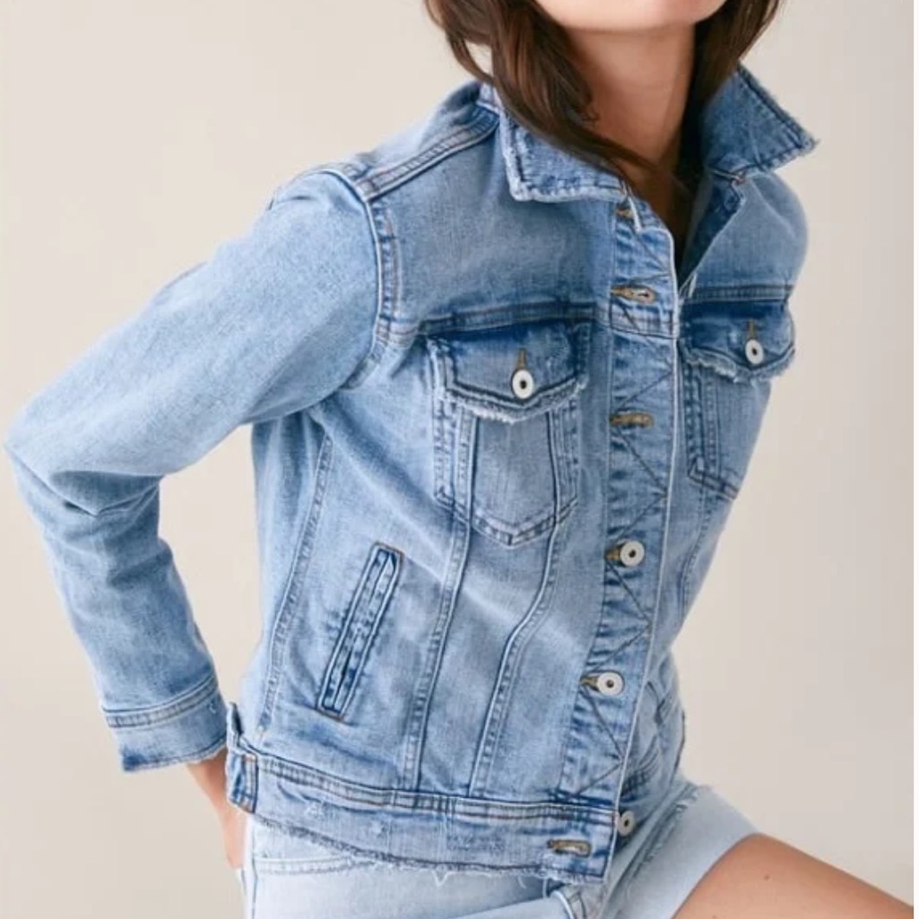 Zara Basic Tailored Denim Jacket.